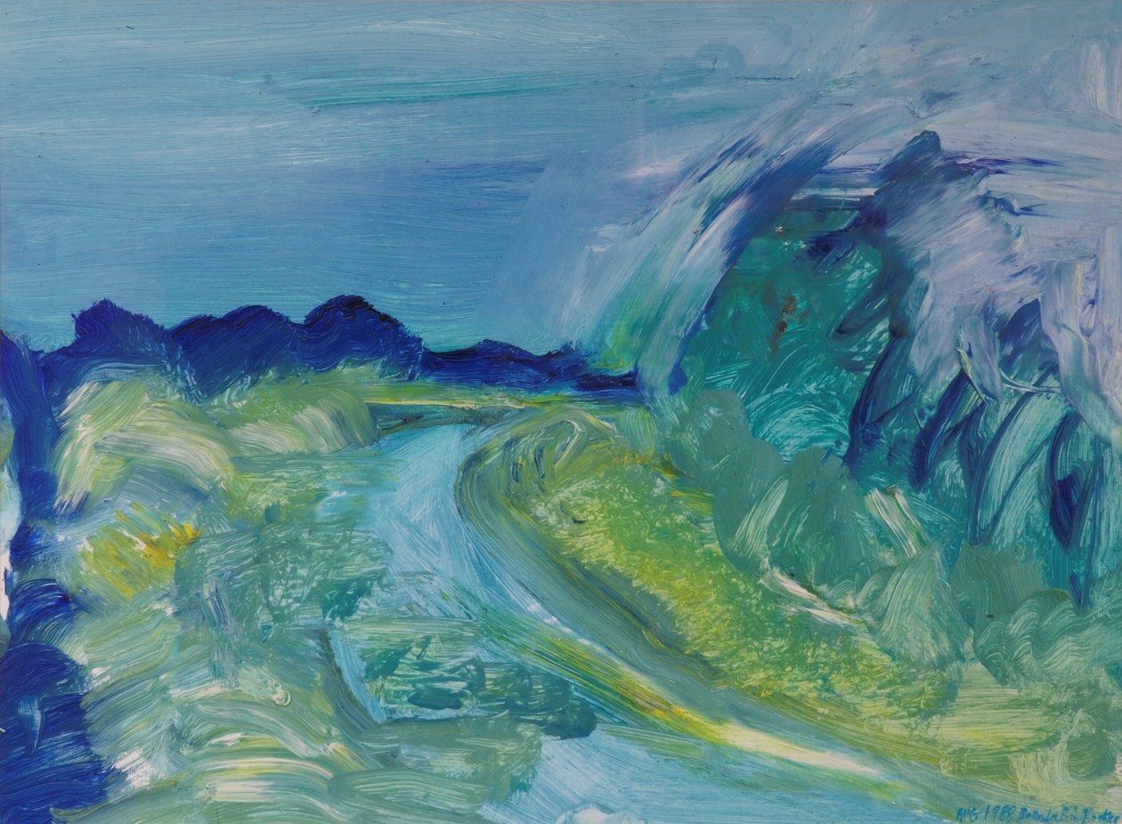 Kék folyó táj I, 1988 alkotó: Brenda Brin Booker