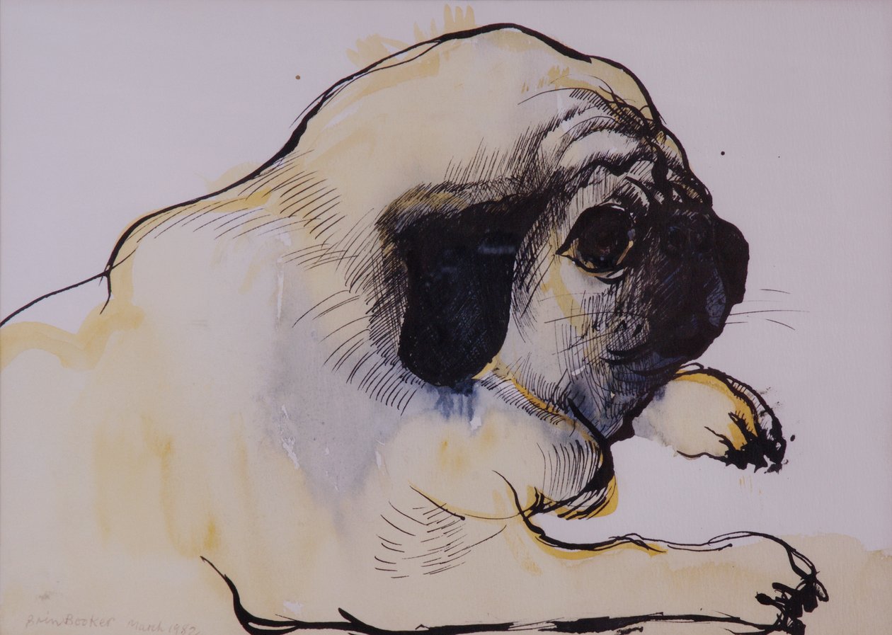 Hogarth, 1982 (toll és tinta WC-vel, papíron) alkotó: Brenda Brin Booker