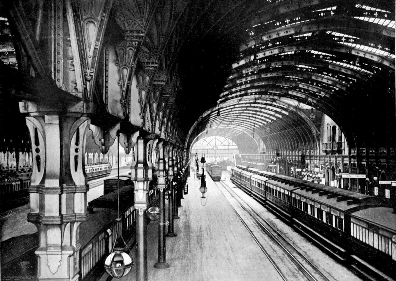 Paddington pályaudvar, London, 1890 alkotó: British Photographer