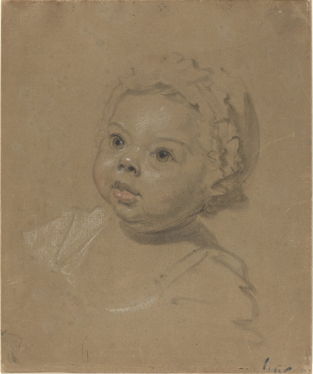 Egy gyermek feje alkotó: British 18th Century