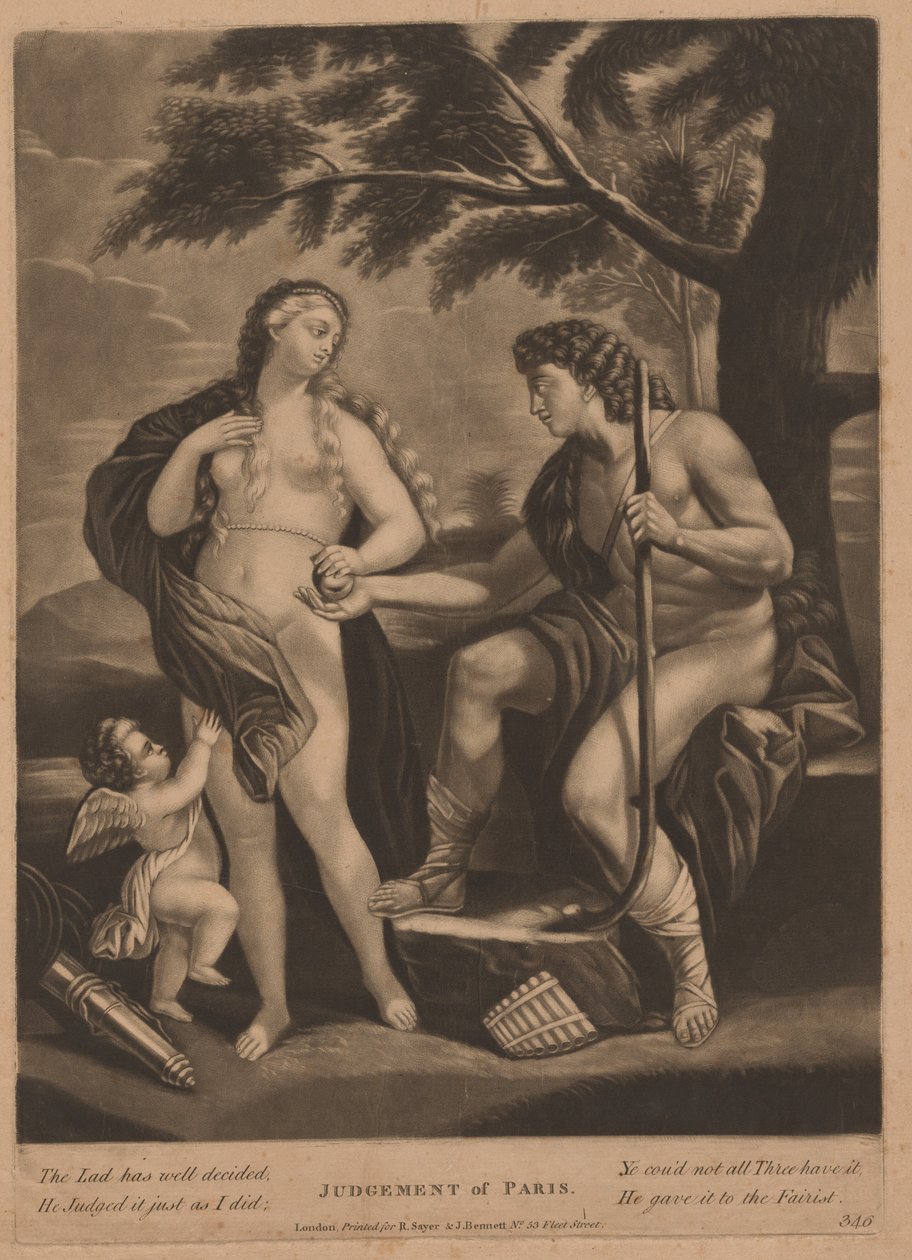 Párizs ítélete alkotó: British 18th Century