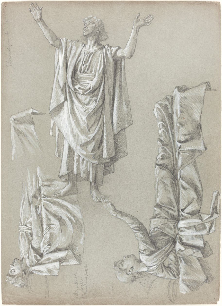 Tanulmányok Jairus lányának felneveléséhez alkotó: British 19th Century