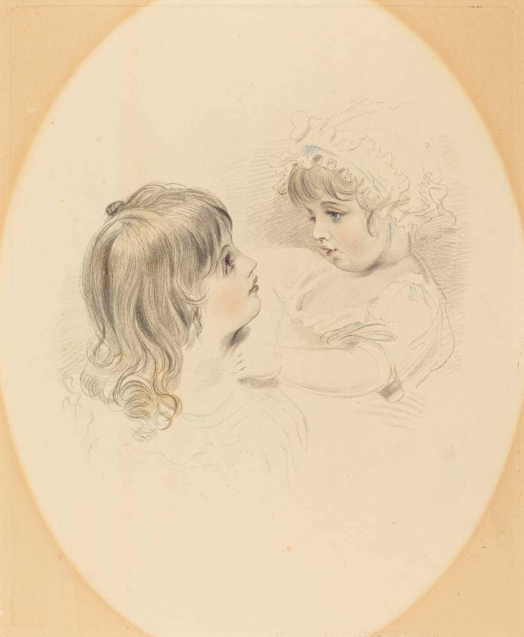 Két gyermek alkotó: British 19th Century after George Henry Harlow