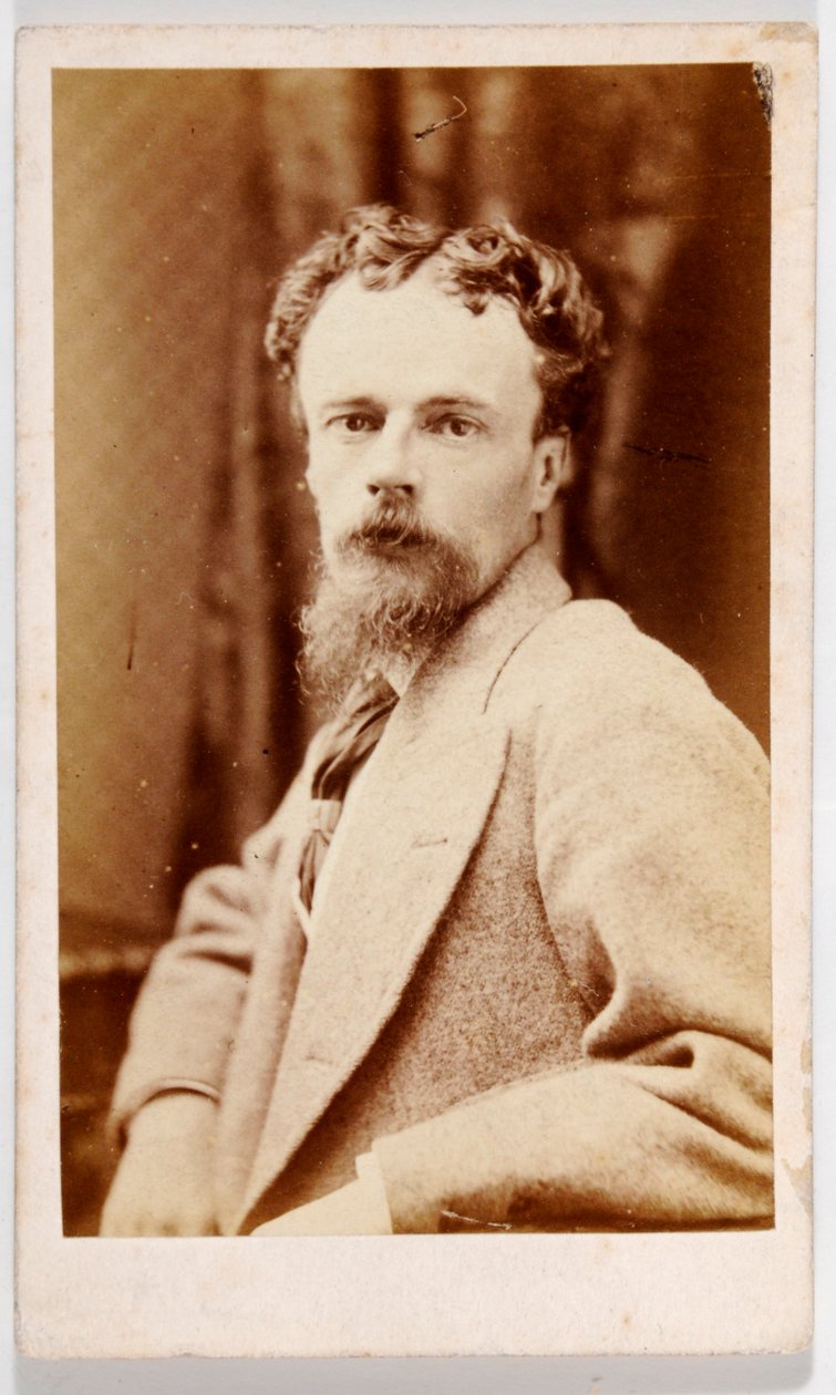 John Atkinson Grimshaw látogatási kártyája (f/w fotó) alkotó: British Photographer