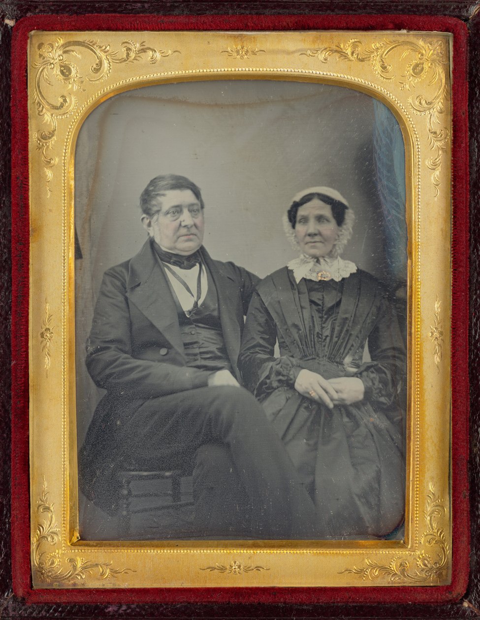 Férfi és nő portréja,c. 1850 (fotó) alkotó: British Photographer