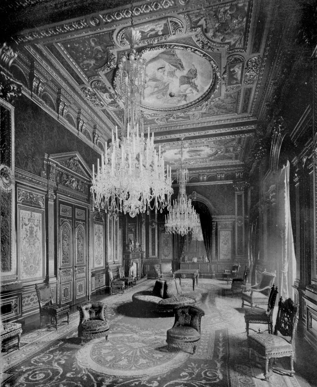 The Drawing Room of Mercers Hall, Ironmonger Lane, London, 1890 alkotó: British Photographer
