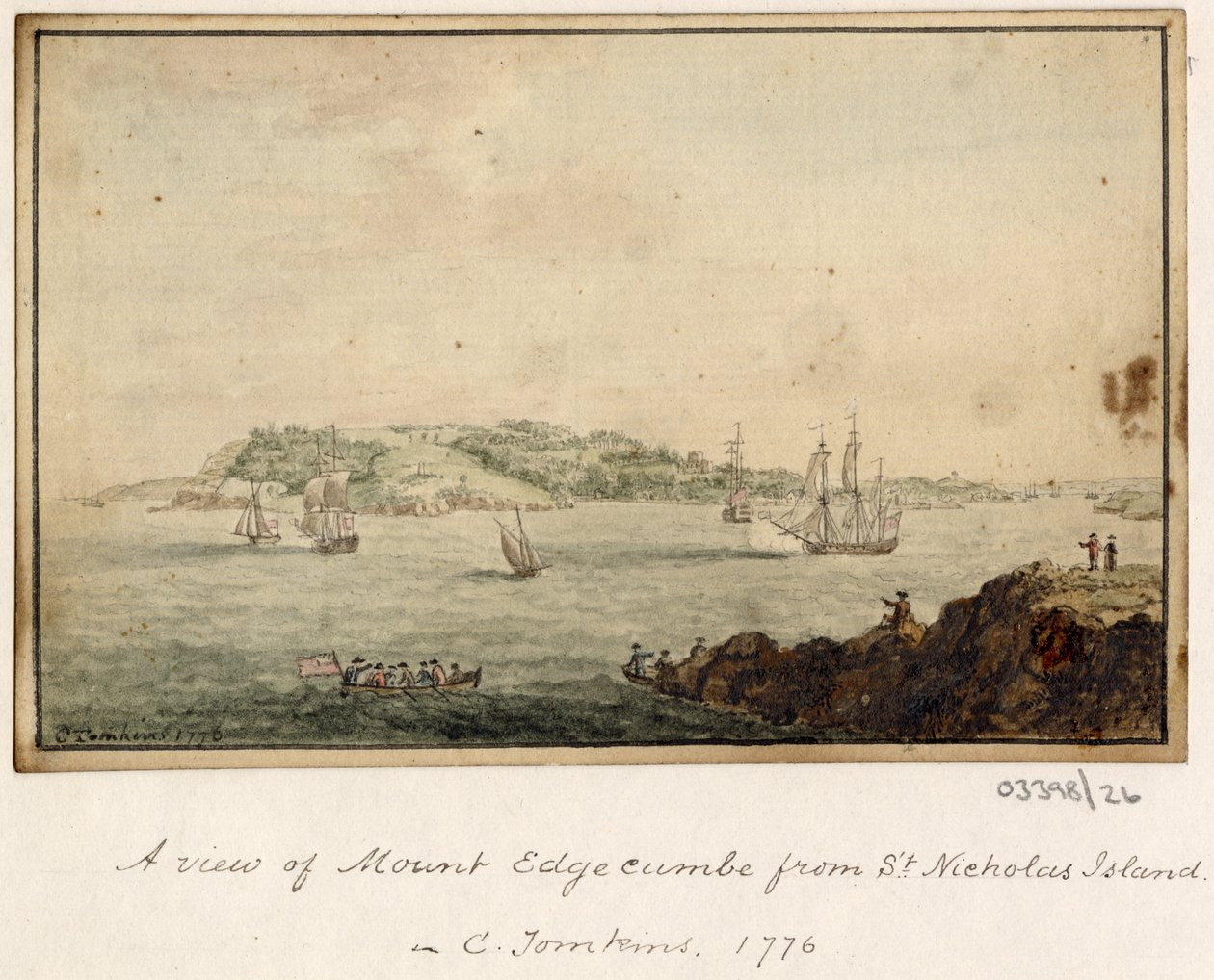 Vázlatsorozat, nézetek Nagy-Britanniában, a kontinensen és Amerikában 1772-1778 (akvarell) alkotó: British School