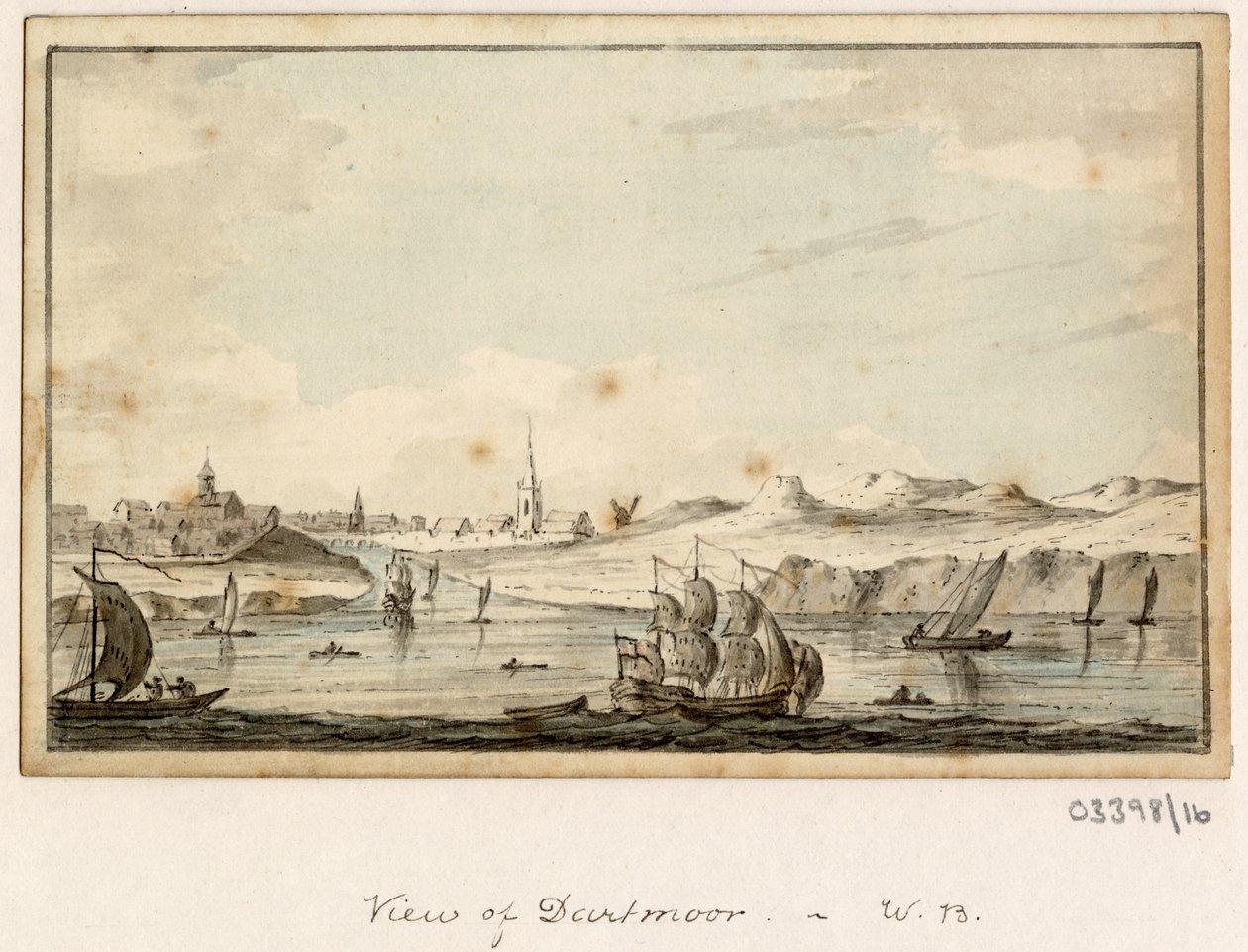 Vázlatsorozat, nézetek Nagy-Britanniában, a kontinensen és Amerikában 1772-1778 (akvarell) alkotó: British School