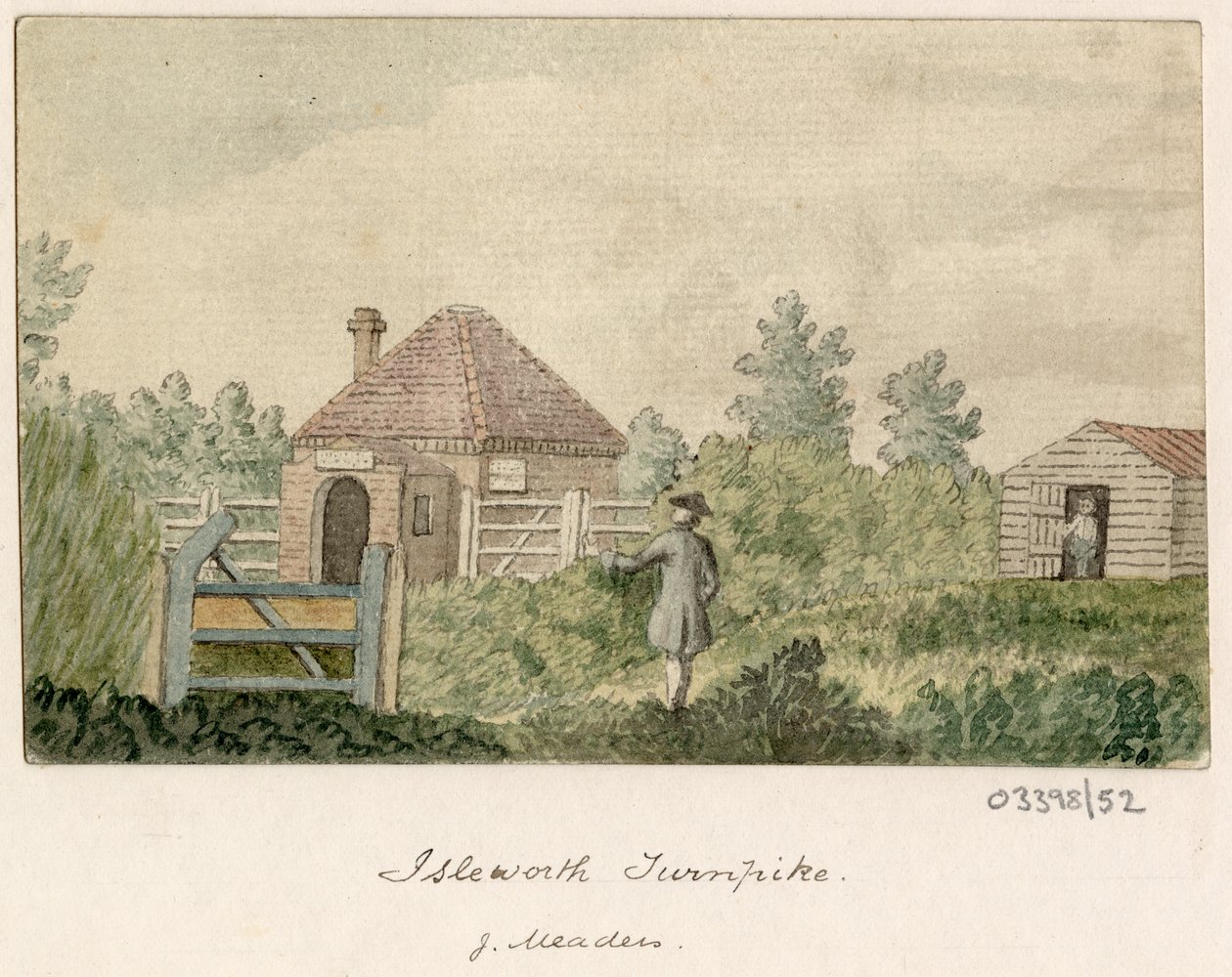 Vázlatsorozat, nézetek Nagy-Britanniában, a kontinensen és Amerikában 1772-1778 (akvarell) alkotó: British School