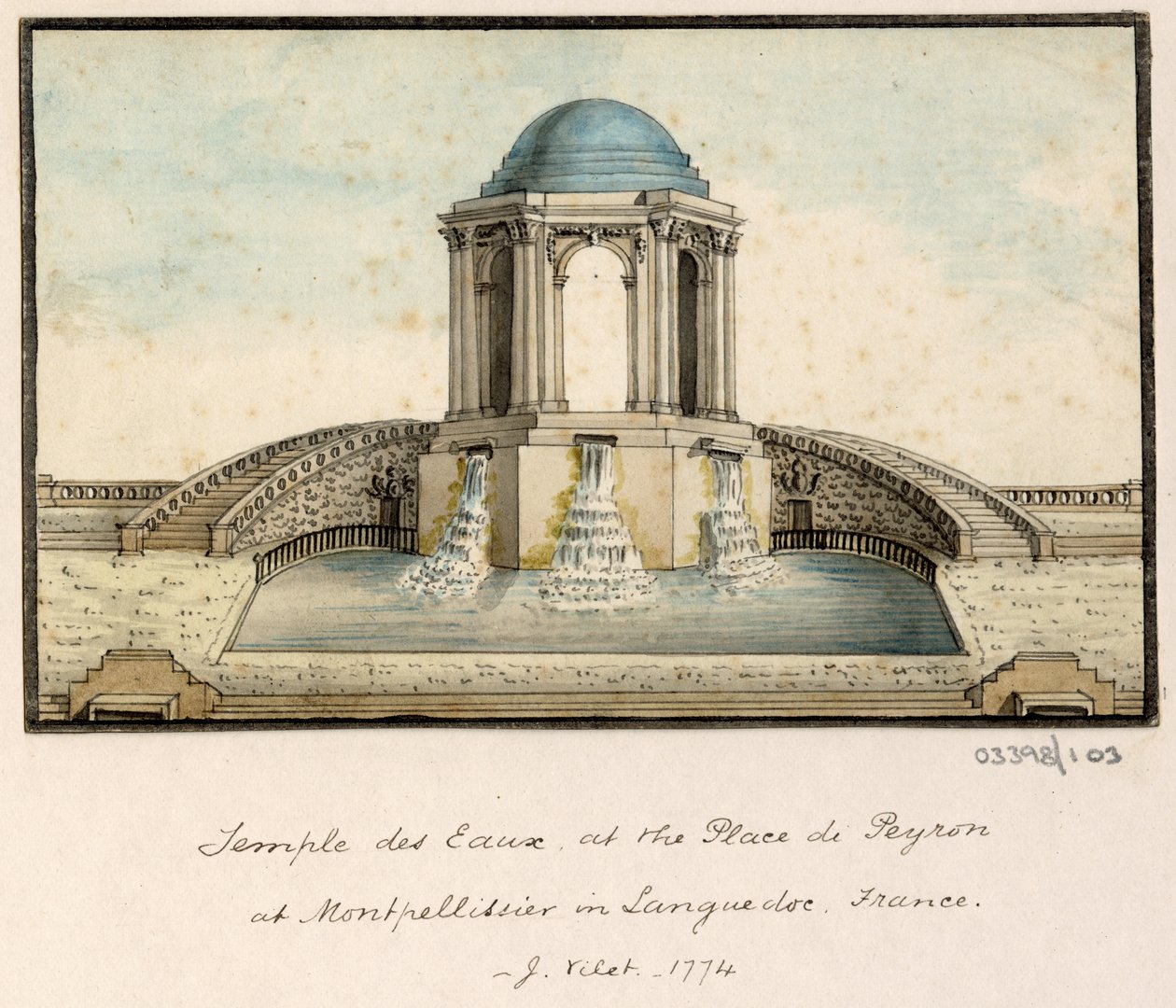 Vázlatsorozat, nézetek Nagy-Britanniában, a kontinensen és Amerikában 1772-1778 (akvarell) alkotó: British School