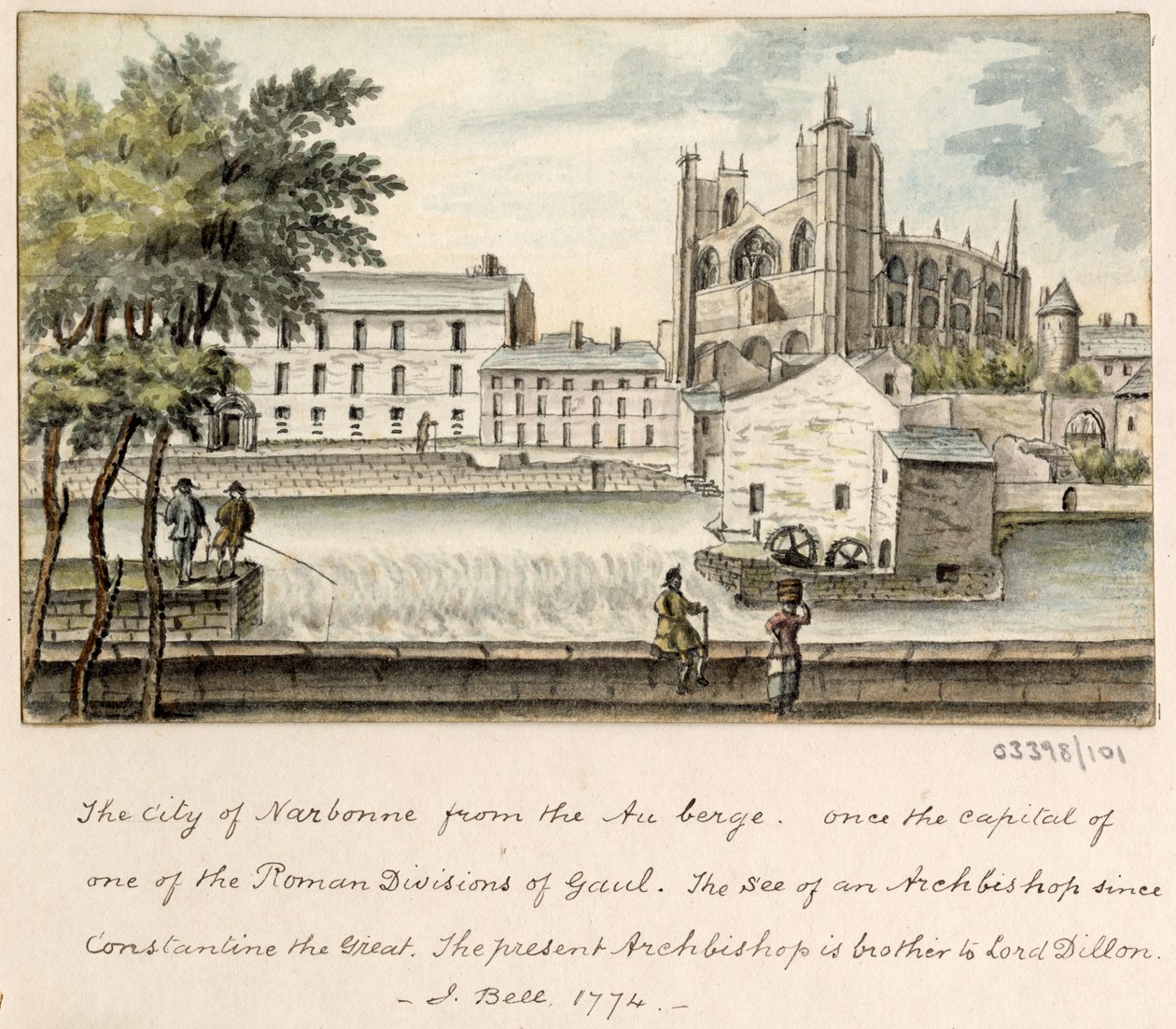 Vázlatsorozat, nézetek Nagy-Britanniában, a kontinensen és Amerikában 1772-1778 (akvarell) alkotó: British School