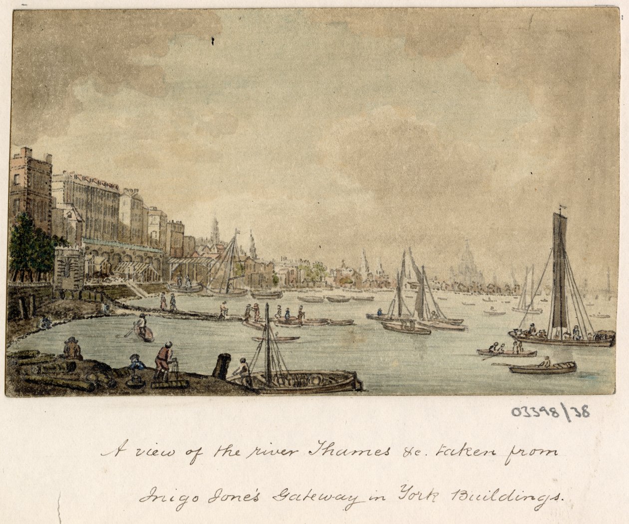 Vázlatsorozat, nézetek Nagy-Britanniában, a kontinensen és Amerikában 1772-1778 (akvarell) alkotó: British School