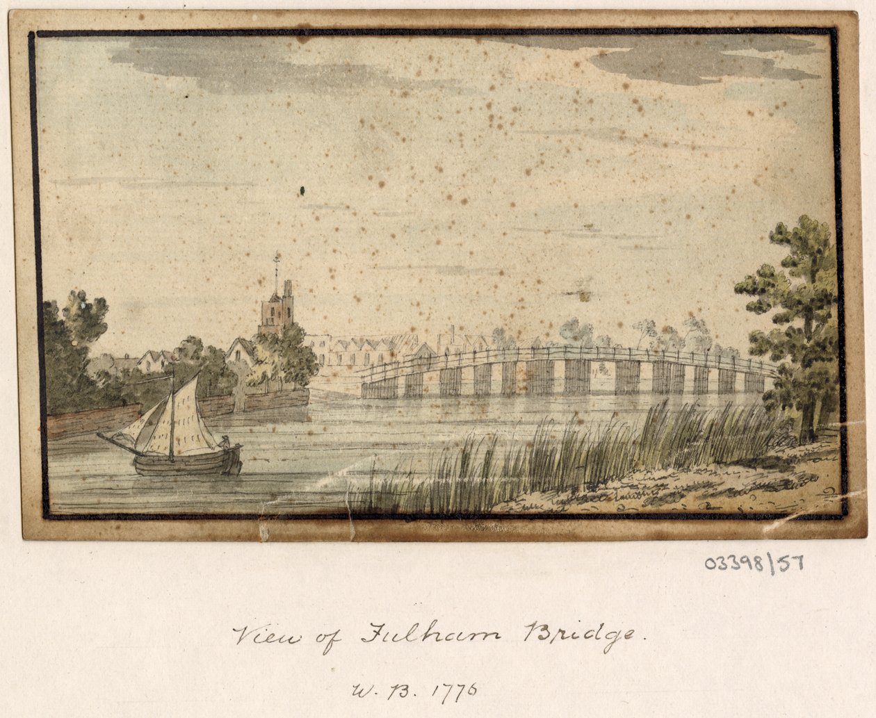 Vázlatsorozat, nézetek Nagy-Britanniában, a kontinensen és Amerikában 1772-1778 (akvarell) alkotó: British School