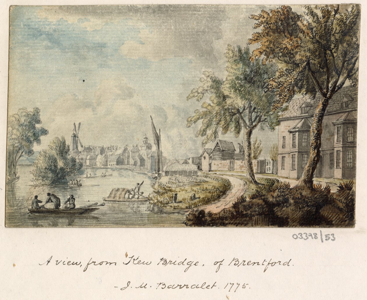 Vázlatsorozat, nézetek Nagy-Britanniában, a kontinensen és Amerikában 1772-1778 (akvarell) alkotó: British School