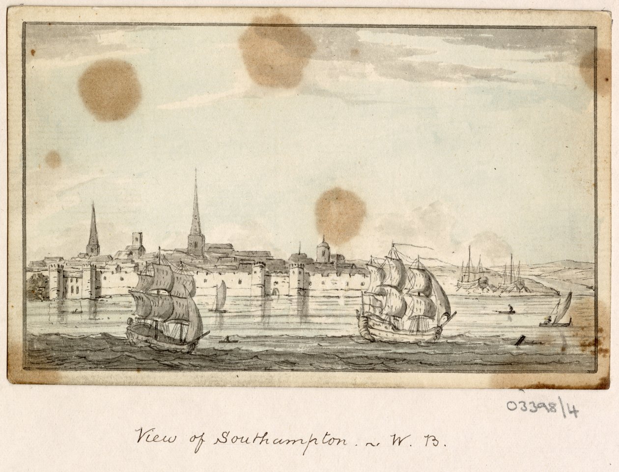 Vázlatsorozat, nézetek Nagy-Britanniában, a kontinensen és Amerikában 1772-1778 (akvarell) alkotó: British School
