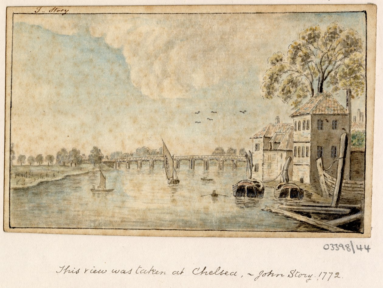 Vázlatsorozat, nézetek Nagy-Britanniában, a kontinensen és Amerikában 1772-1778 (akvarell) alkotó: British School