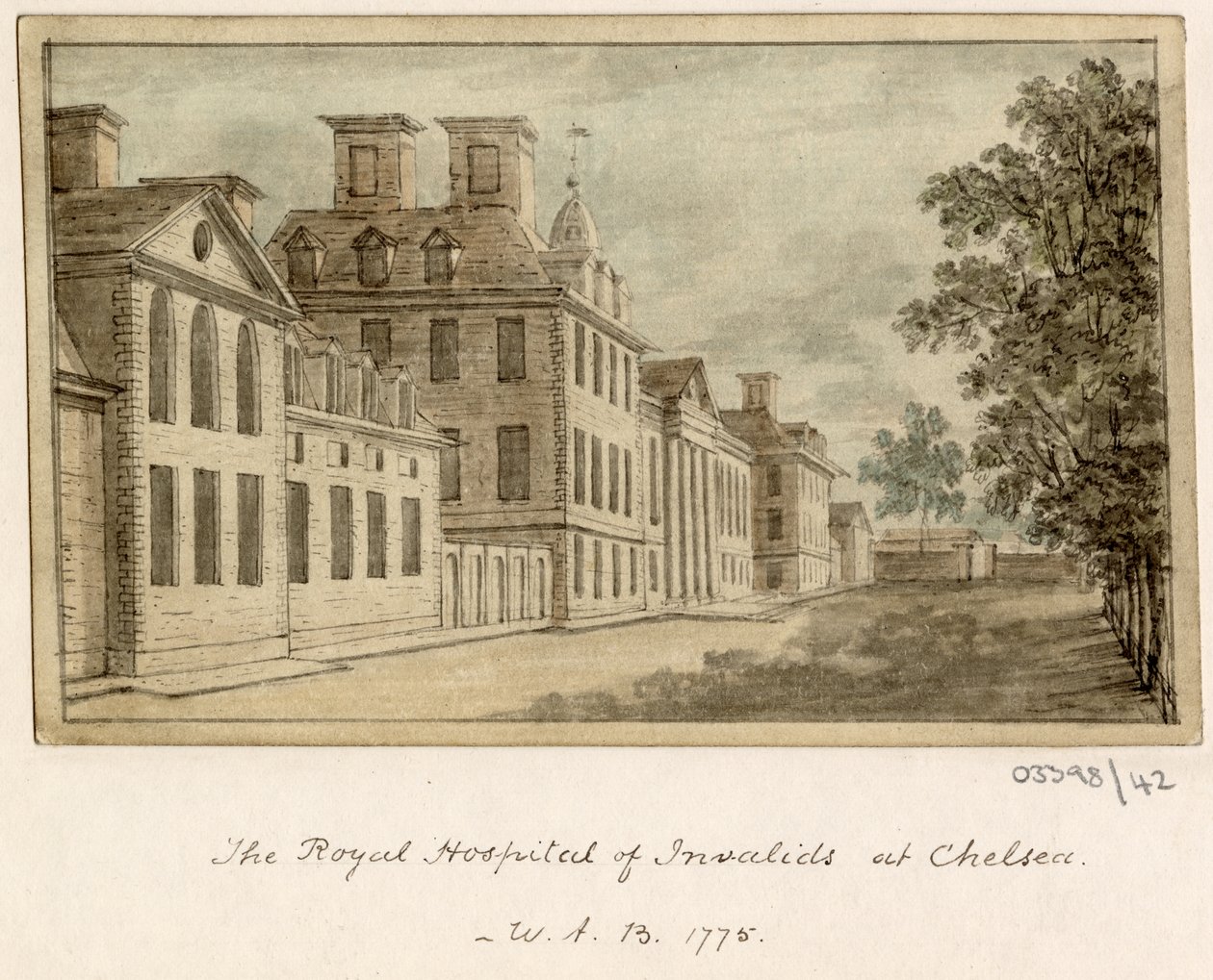 Vázlatsorozat, nézetek Nagy-Britanniában, a kontinensen és Amerikában 1772-1778 (akvarell) alkotó: British School