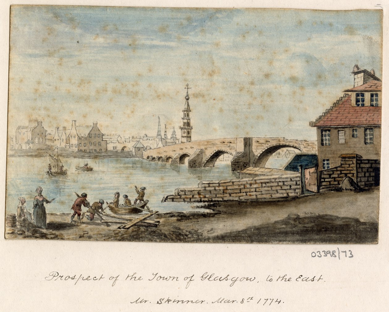 Vázlatsorozat, nézetek Nagy-Britanniában, a kontinensen és Amerikában 1772-1778 (akvarell) alkotó: British School