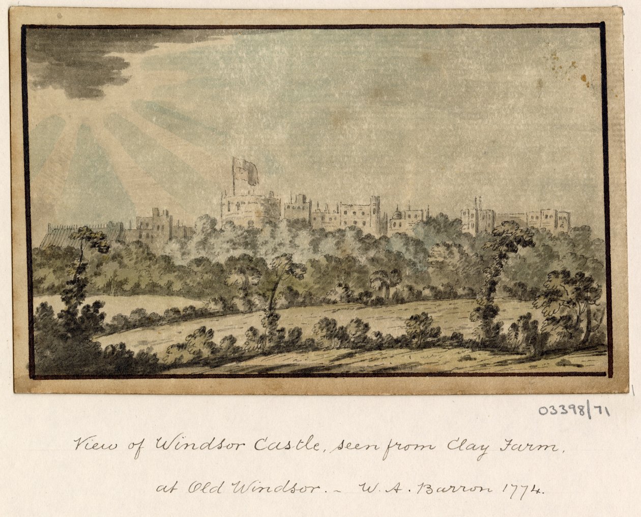 Vázlatsorozat, nézetek Nagy-Britanniában, a kontinensen és Amerikában 1772-1778 (akvarell) alkotó: British School