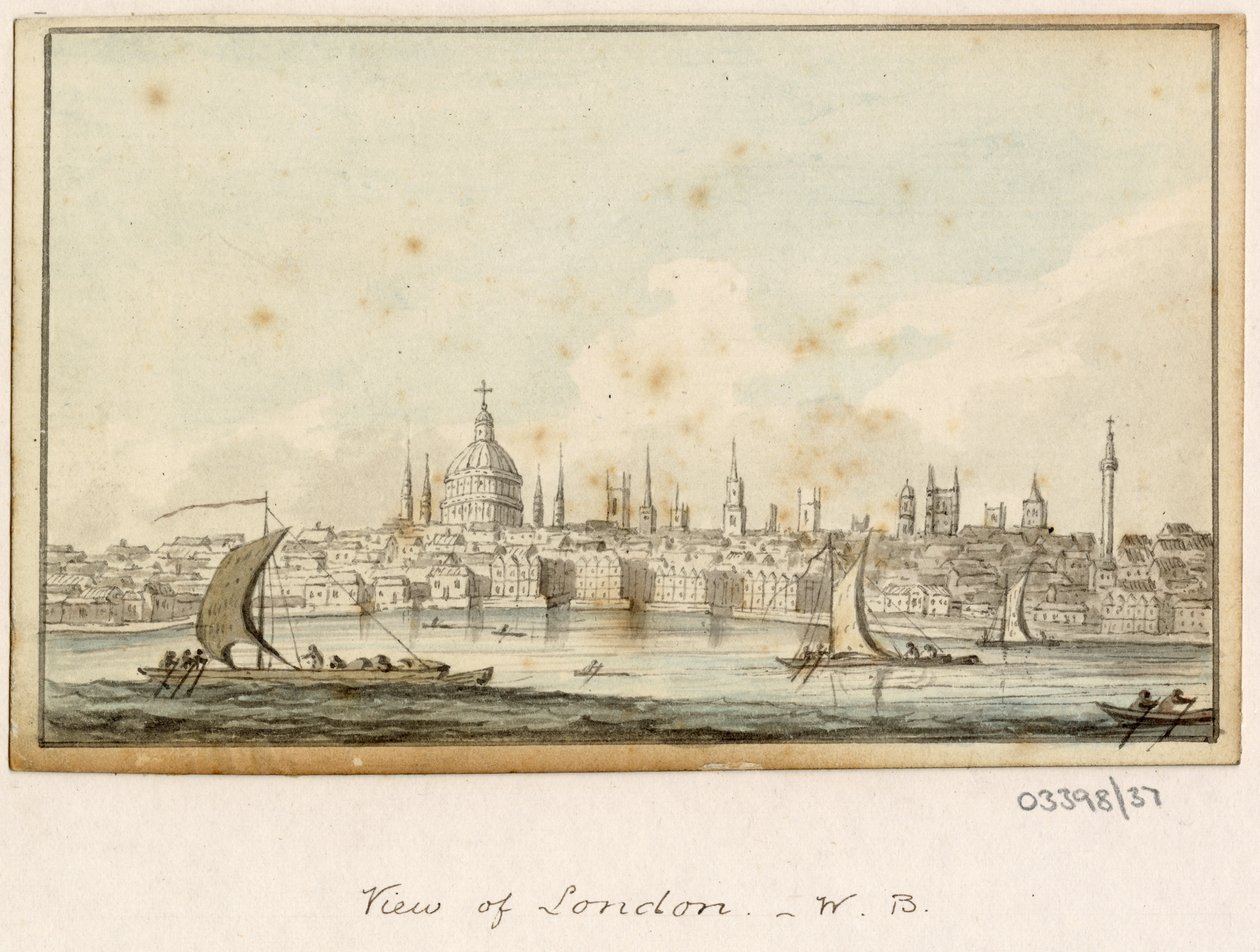 Vázlatsorozat, nézetek Nagy-Britanniában, a kontinensen és Amerikában 1772-1778 (akvarell) alkotó: British School