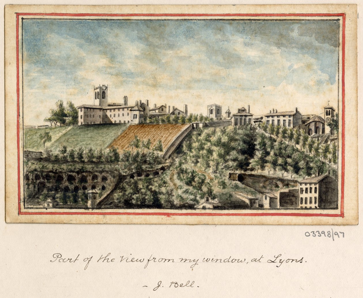 Vázlatsorozat, nézetek Nagy-Britanniában, a kontinensen és Amerikában 1772-1778 (akvarell) alkotó: British School