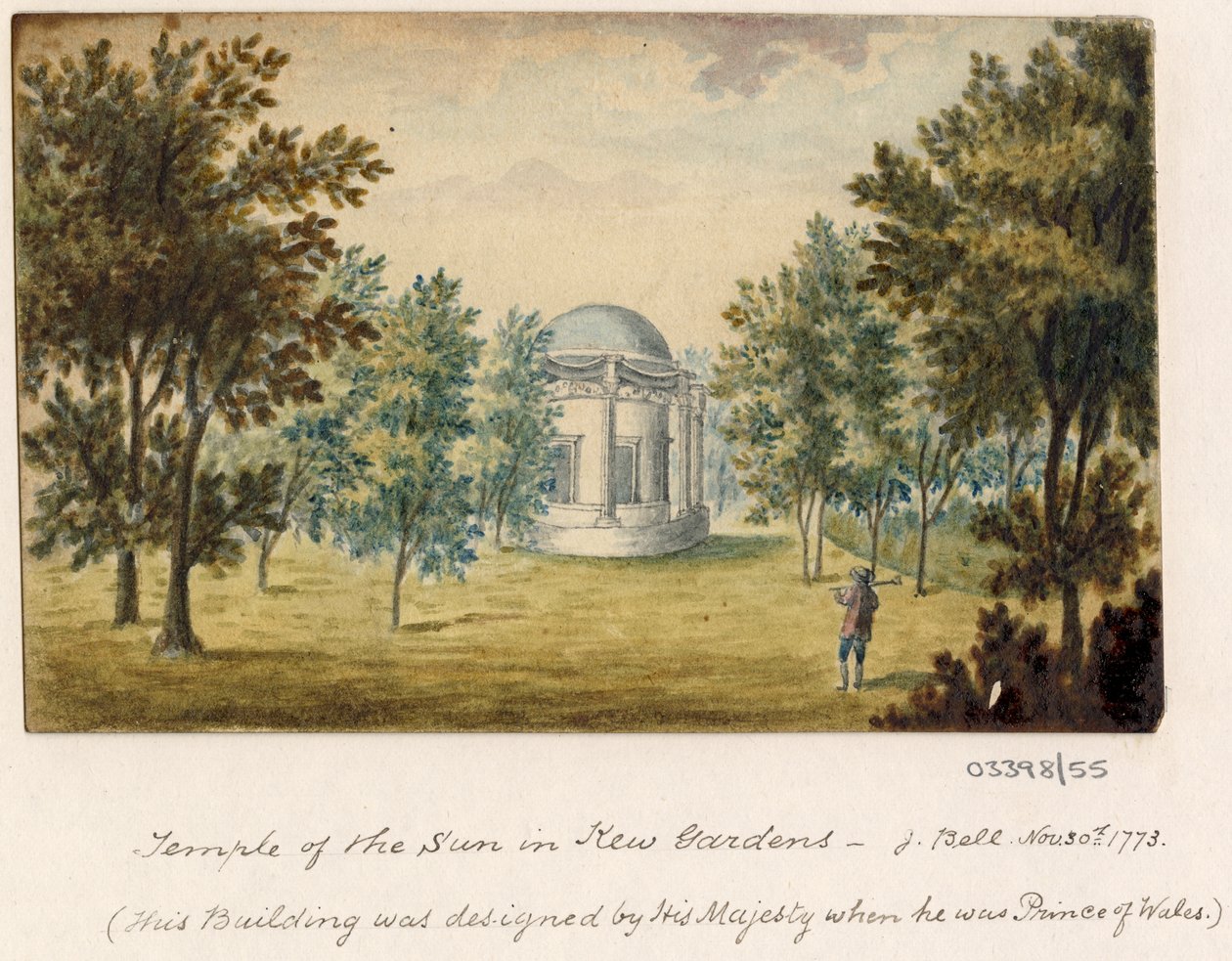 Vázlatsorozat, nézetek Nagy-Britanniában, a kontinensen és Amerikában 1772-1778 (akvarell) alkotó: British School