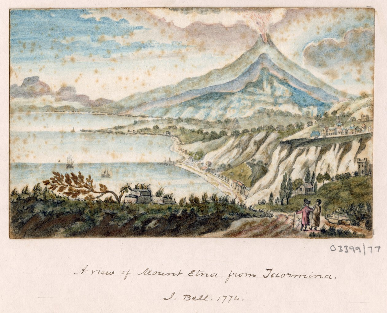 Vázlatsorozat, nézetek Nagy-Britanniában, a kontinensen és Amerikában 1772-1778 (akvarell) alkotó: British School