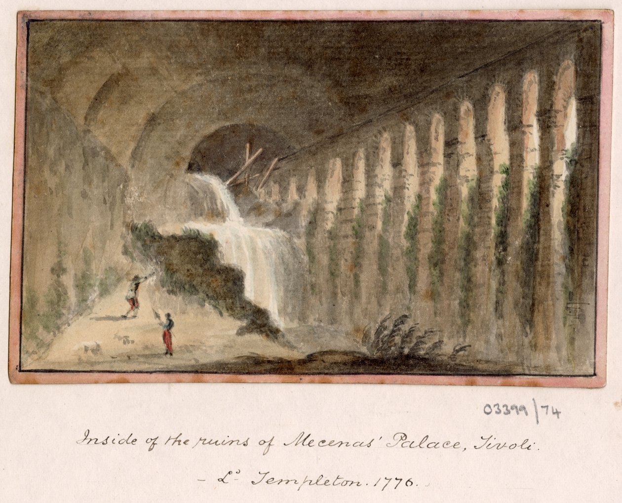 Vázlatsorozat, nézetek Nagy-Britanniában, a kontinensen és Amerikában 1772-1778 (akvarell) alkotó: British School