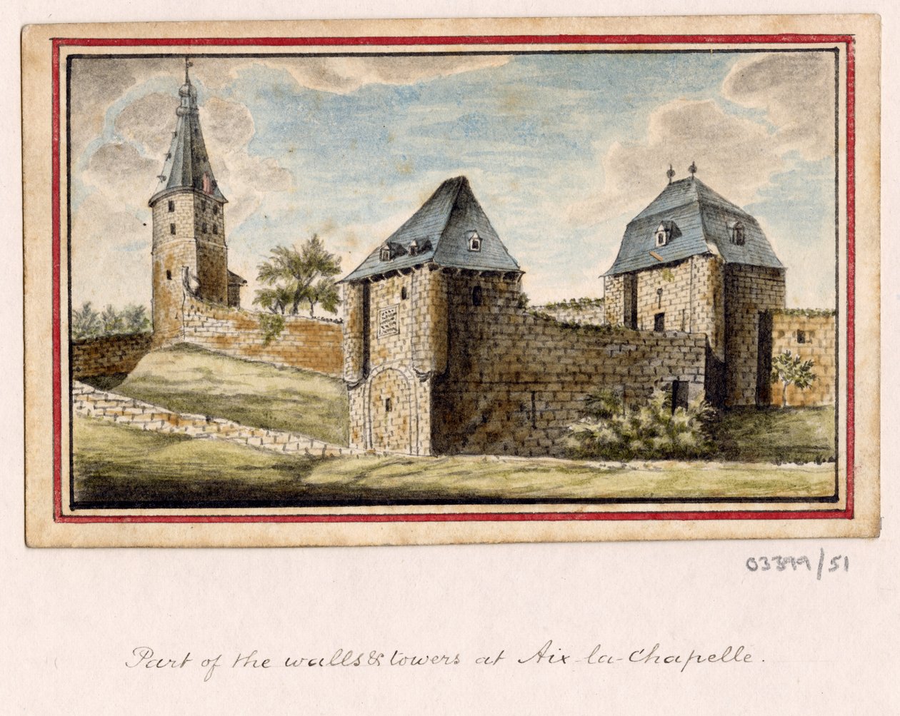 Vázlatsorozat, nézetek Nagy-Britanniában, a kontinensen és Amerikában 1772-1778 (akvarell) alkotó: British School