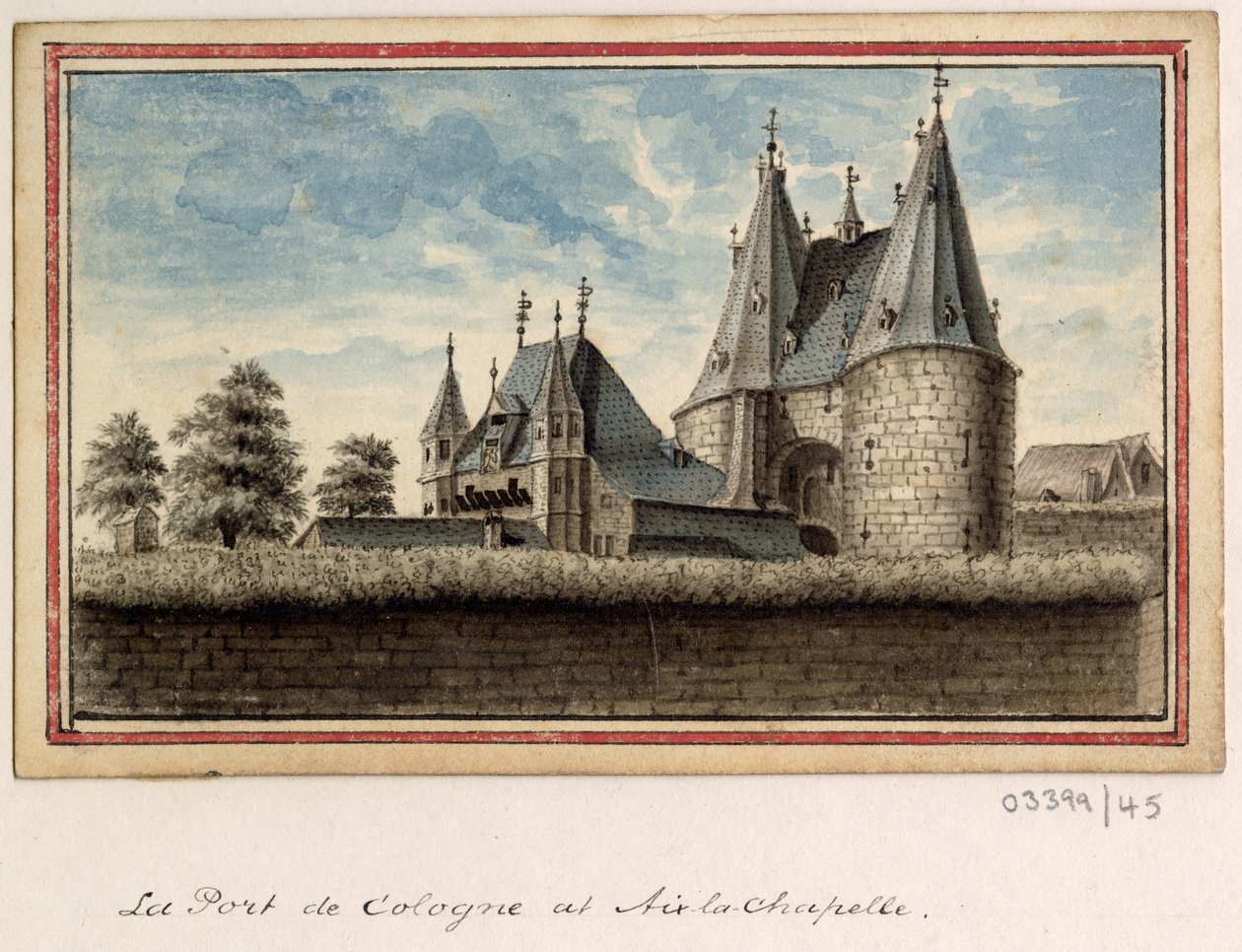Vázlatsorozat, nézetek Nagy-Britanniában, a kontinensen és Amerikában 1772-1778 (akvarell) alkotó: British School