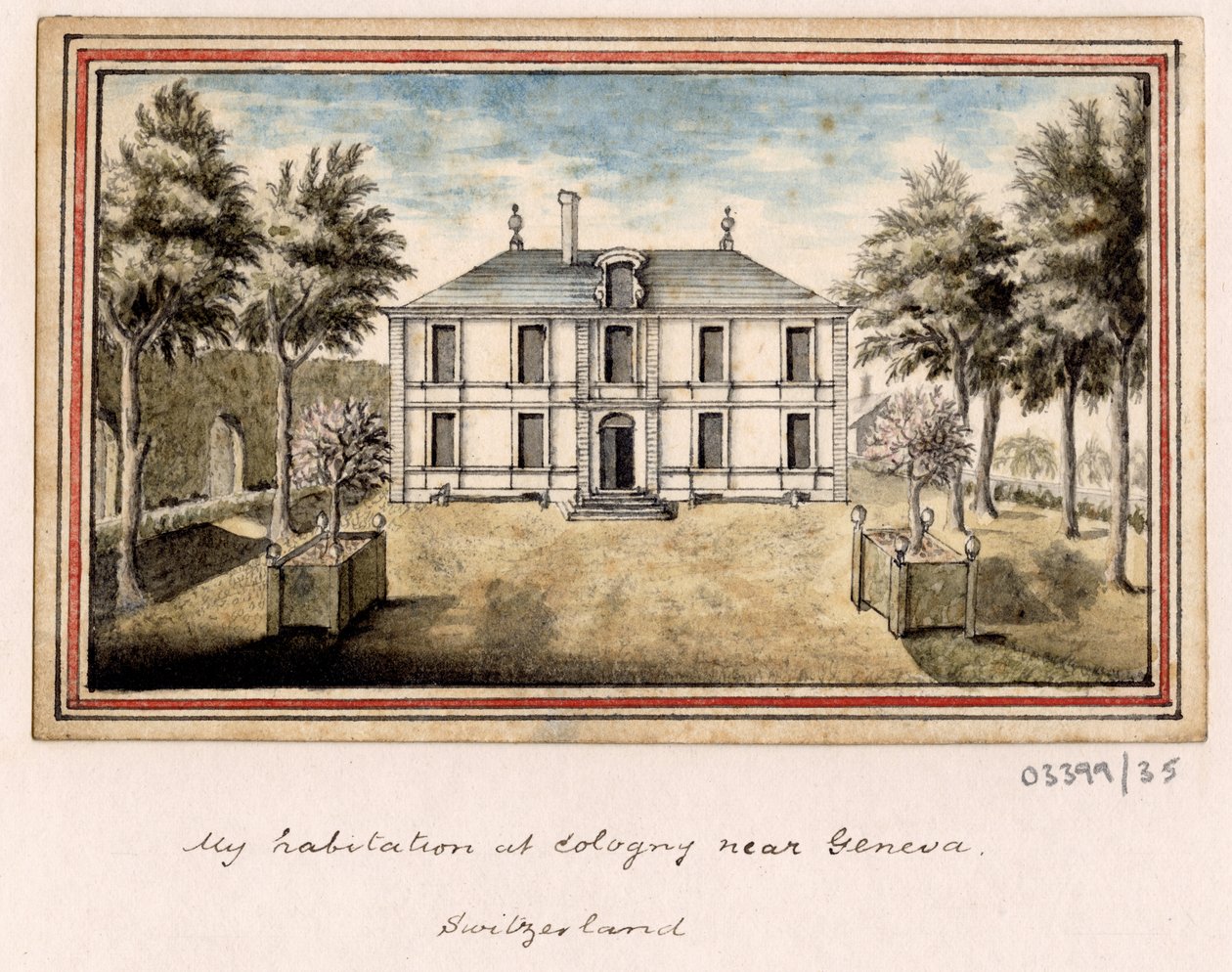 Vázlatsorozat, nézetek Nagy-Britanniában, a kontinensen és Amerikában 1772-1778 (akvarell) alkotó: British School