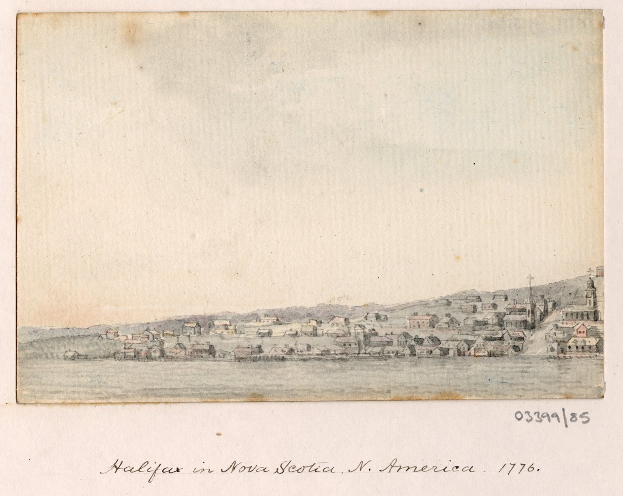 Vázlatsorozat, nézetek Nagy-Britanniában, a kontinensen és Amerikában 1772-1778 (akvarell) alkotó: British School