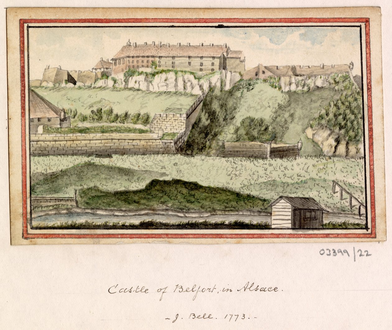 Vázlatsorozat, nézetek Nagy-Britanniában, a kontinensen és Amerikában 1772-1778 (akvarell) alkotó: British School