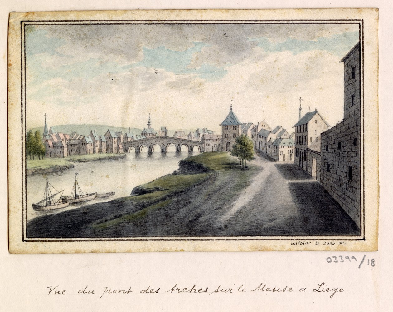 Vázlatsorozat, nézetek Nagy-Britanniában, a kontinensen és Amerikában 1772-1778 (akvarell) alkotó: British School