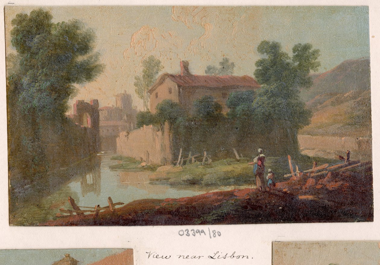 Vázlatok sorozata, nézetek Nagy-Britanniában, a kontinensen és Amerikában 1772-1778 (olajfestmény) alkotó: British School