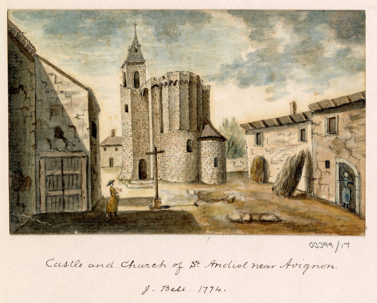 Vázlatsorozat, nézetek Nagy-Britanniában, a kontinensen és Amerikában 1772-1778 (akvarell) alkotó: British School