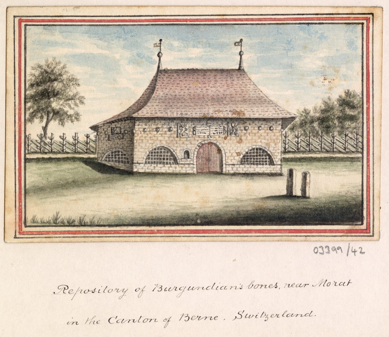 Vázlatsorozat, nézetek Nagy-Britanniában, a kontinensen és Amerikában 1772-1778 (akvarell) alkotó: British School