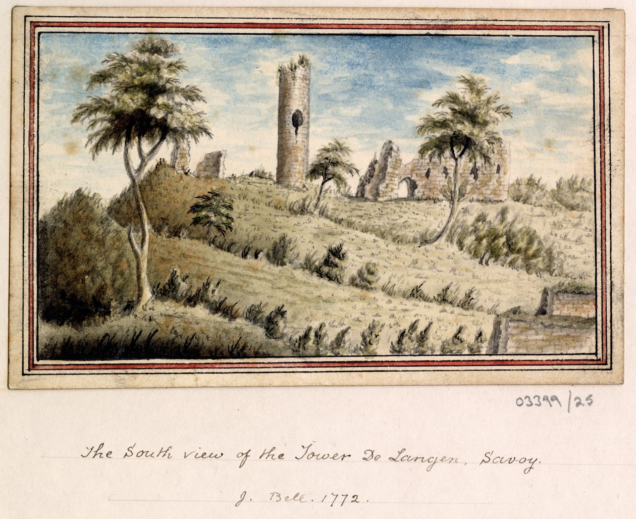 Vázlatsorozat, nézetek Nagy-Britanniában, a kontinensen és Amerikában 1772-1778 (akvarell) alkotó: British School