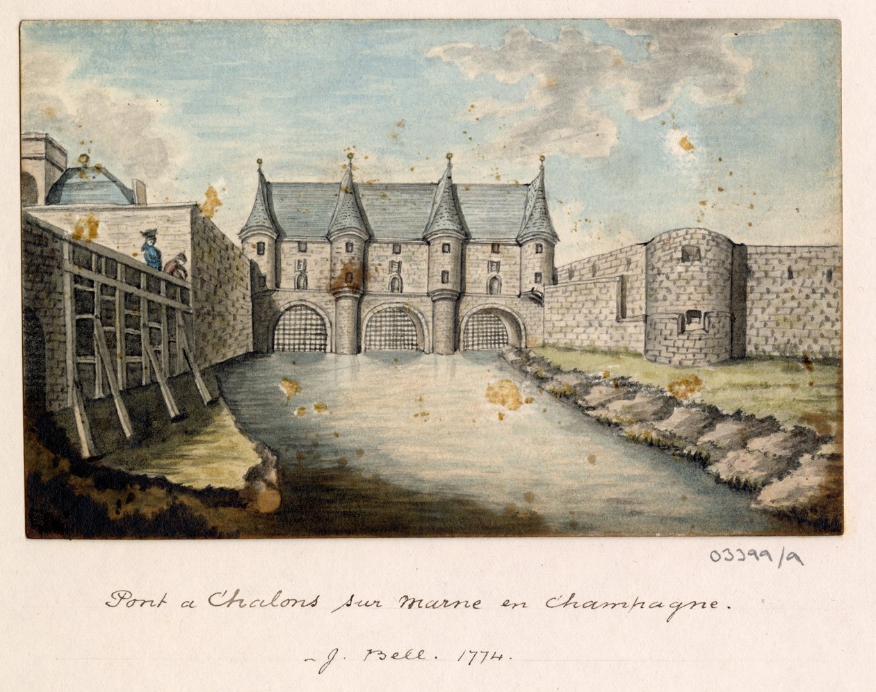 Vázlatsorozat, nézetek Nagy-Britanniában, a kontinensen és Amerikában 1772-1778 (akvarell) alkotó: British School