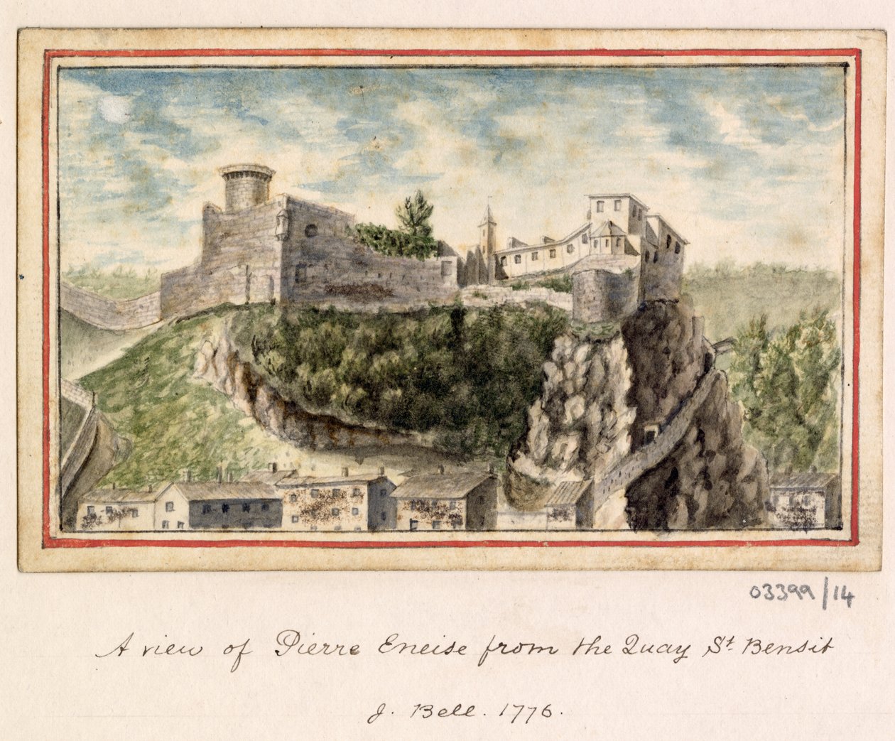 Vázlatsorozat, nézetek Nagy-Britanniában, a kontinensen és Amerikában 1772-1778 (akvarell) alkotó: British School