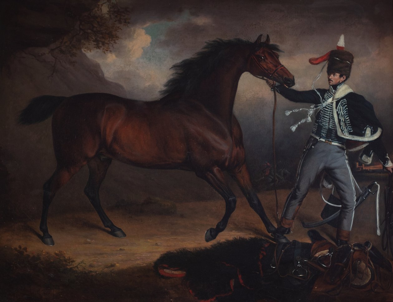 Csizma és nyereg, 1812 körül (olaj, vászon) alkotó: British School