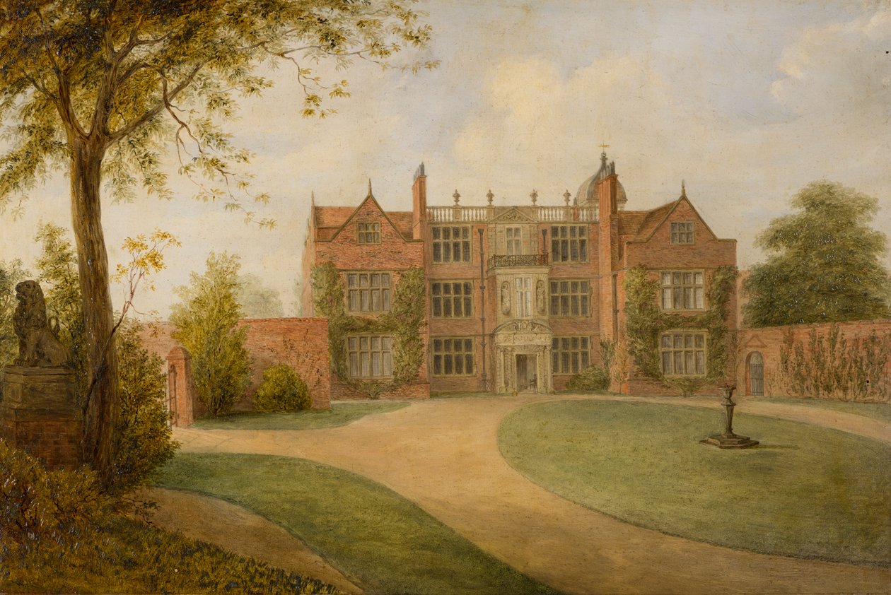 Castle Bromwich Hall, Warwickshire, 1850-1900 körül (olaj, vászon) alkotó: British School