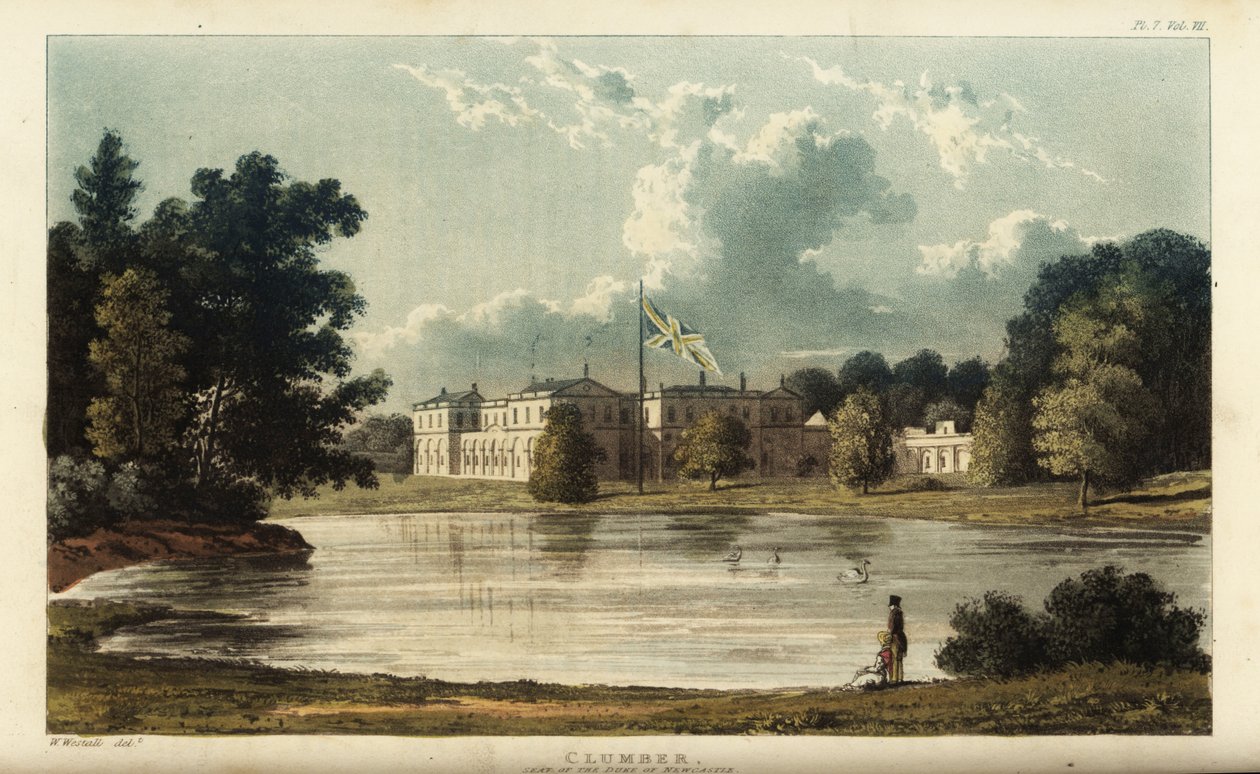 Clumber Park, Nottinghamshire, Newcastle hercegének székhelye alkotó: British School