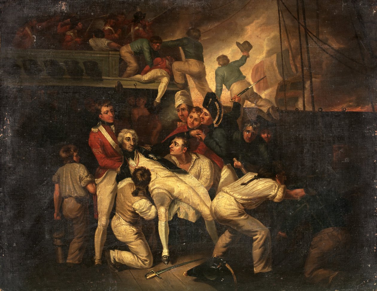 Nelson halála, 1820 körül (olaj, vászon) alkotó: British School