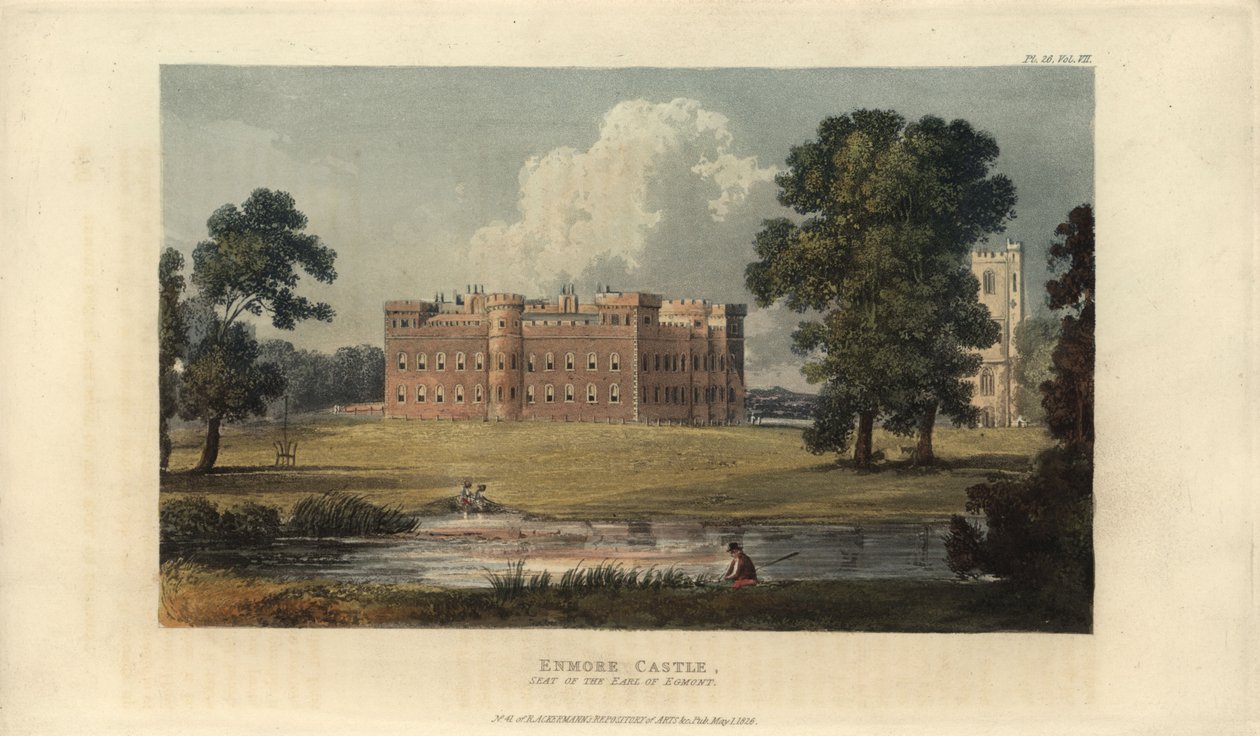 Enmore kastély, Somerset, Egmont grófjának székhelye. alkotó: British School