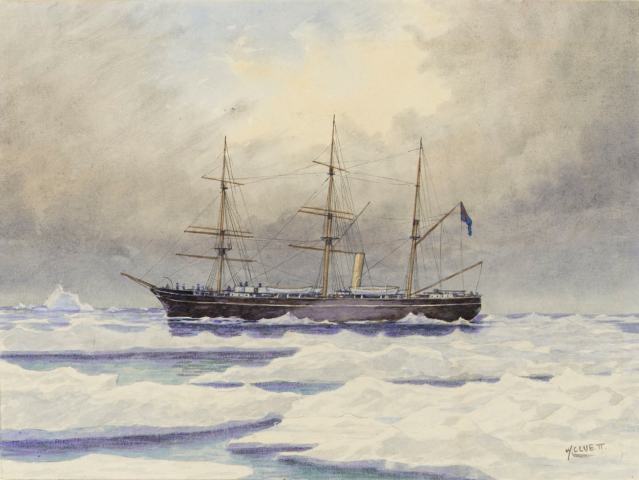 HMS "Discovery" az Északi-sarkvidéken alkotó: British School