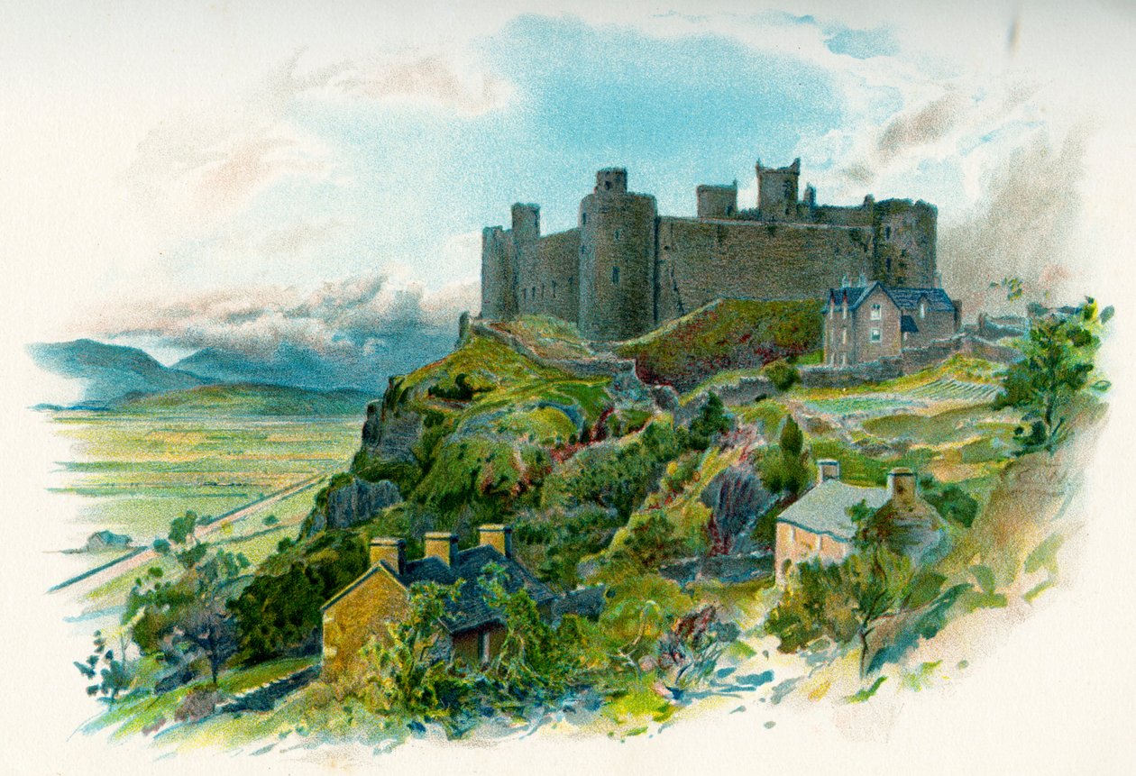 Harlech kastély Gwyneddben, Észak-Walesben alkotó: British School