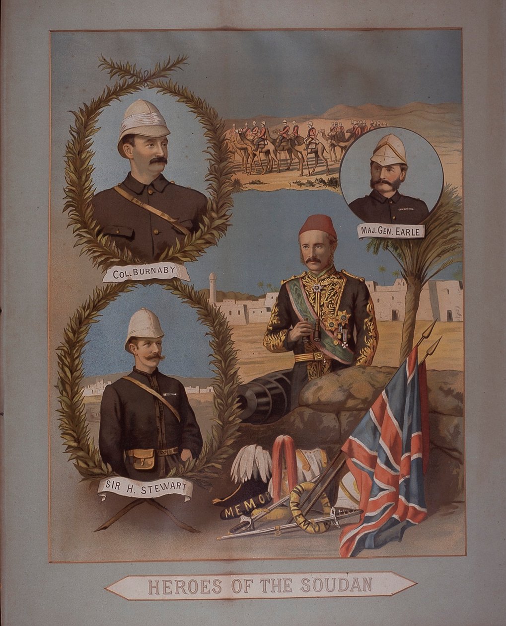A Soudan hősei 1885 (chromolitho) alkotó: British School