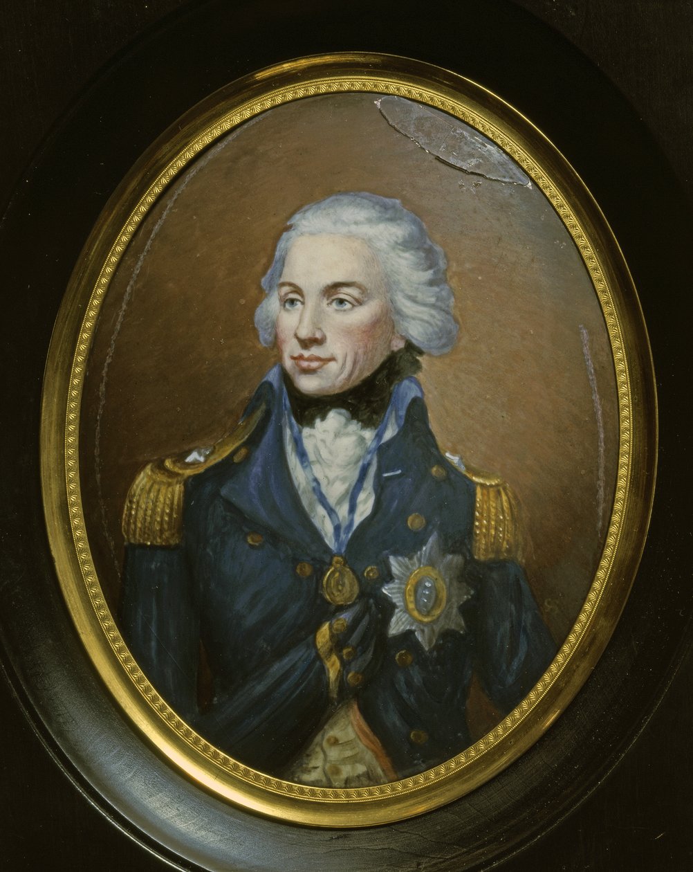 LORD NELSON Horatio, admirális (1758-1805) Miniatűr portré. alkotó: British School