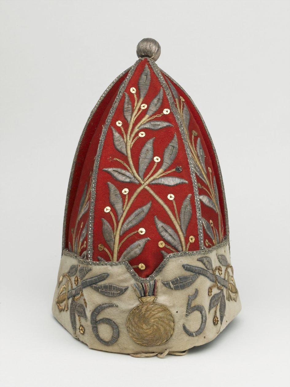 Tiszti gránátos sapka, 65. gyalogezred, 1758 körül alkotó: British School